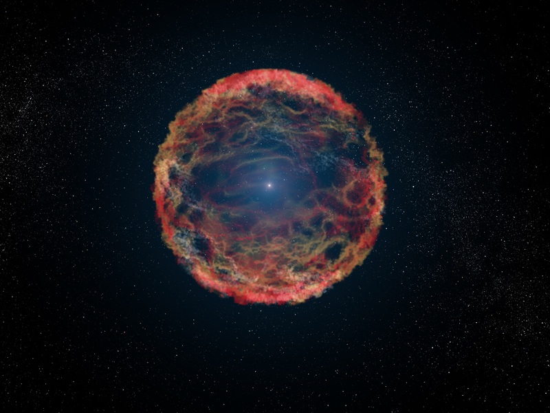 Supernova lanza una estrella muerta a través de la galaxia, sugiere un estudio