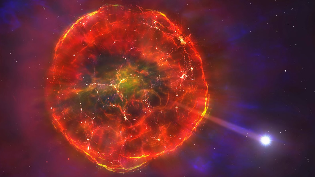 Supernova lanza una estrella muerta a través de la galaxia, sugiere un estudio