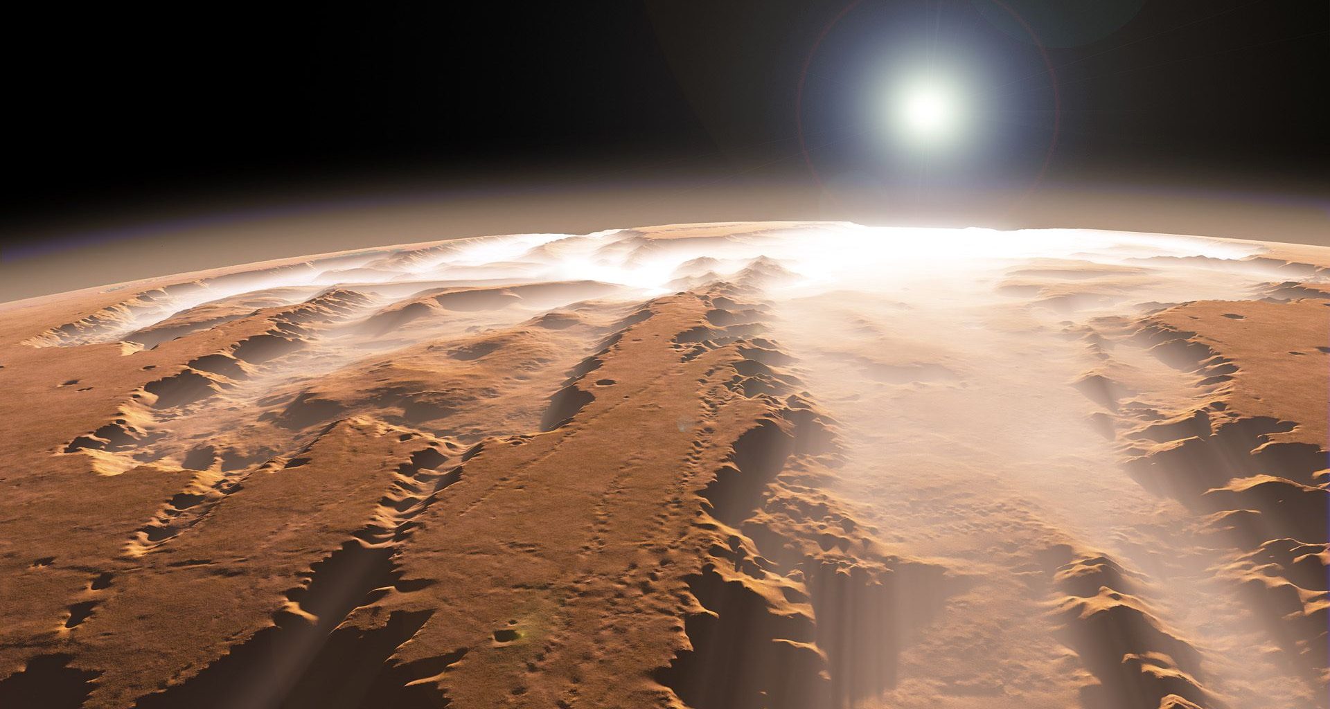 Antiguo Marte estaba cubierto de capas de hielo no de ríos, indica investigación