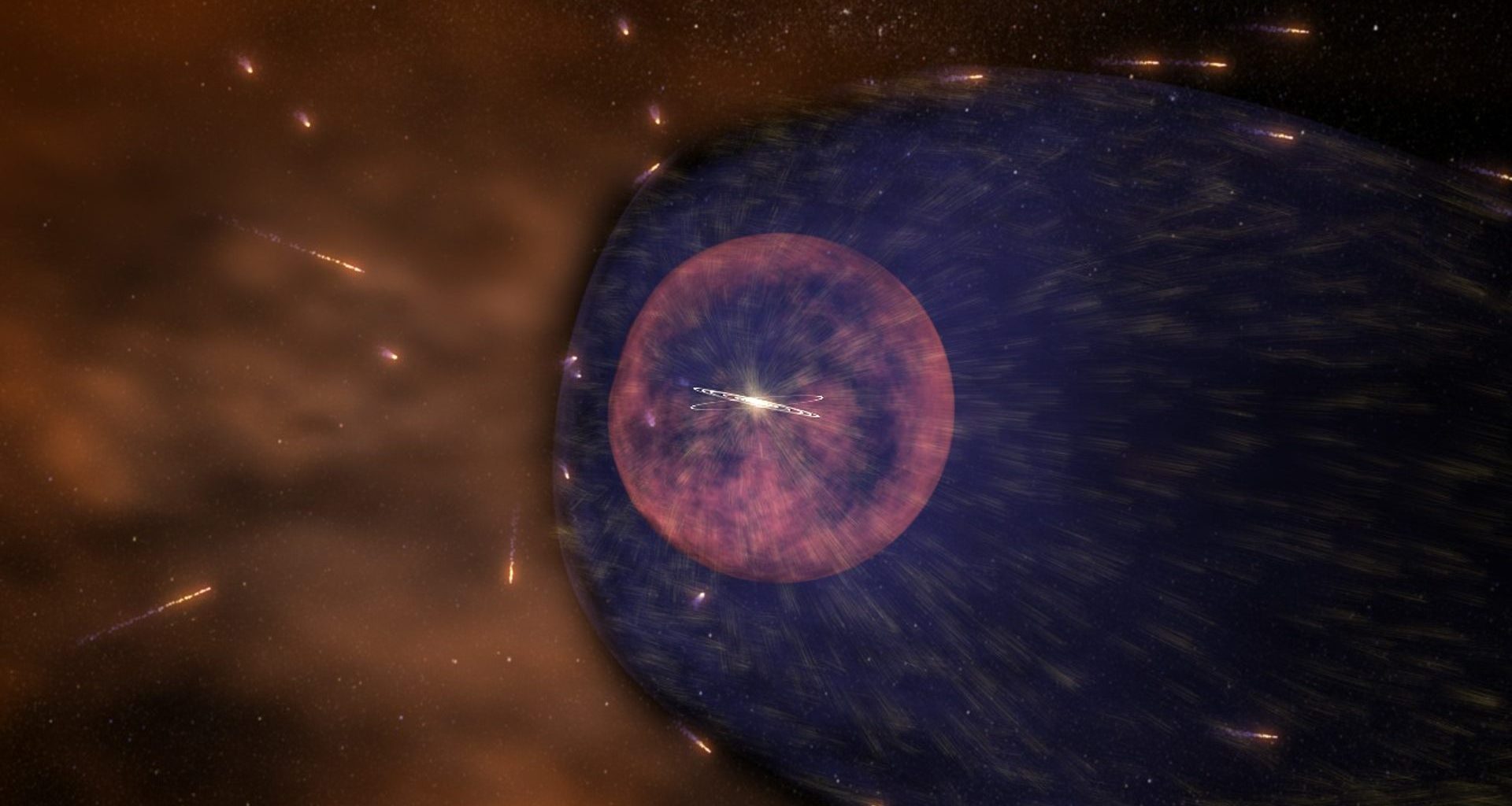 NASA observó la «burbuja» alrededor del Sistema Solar