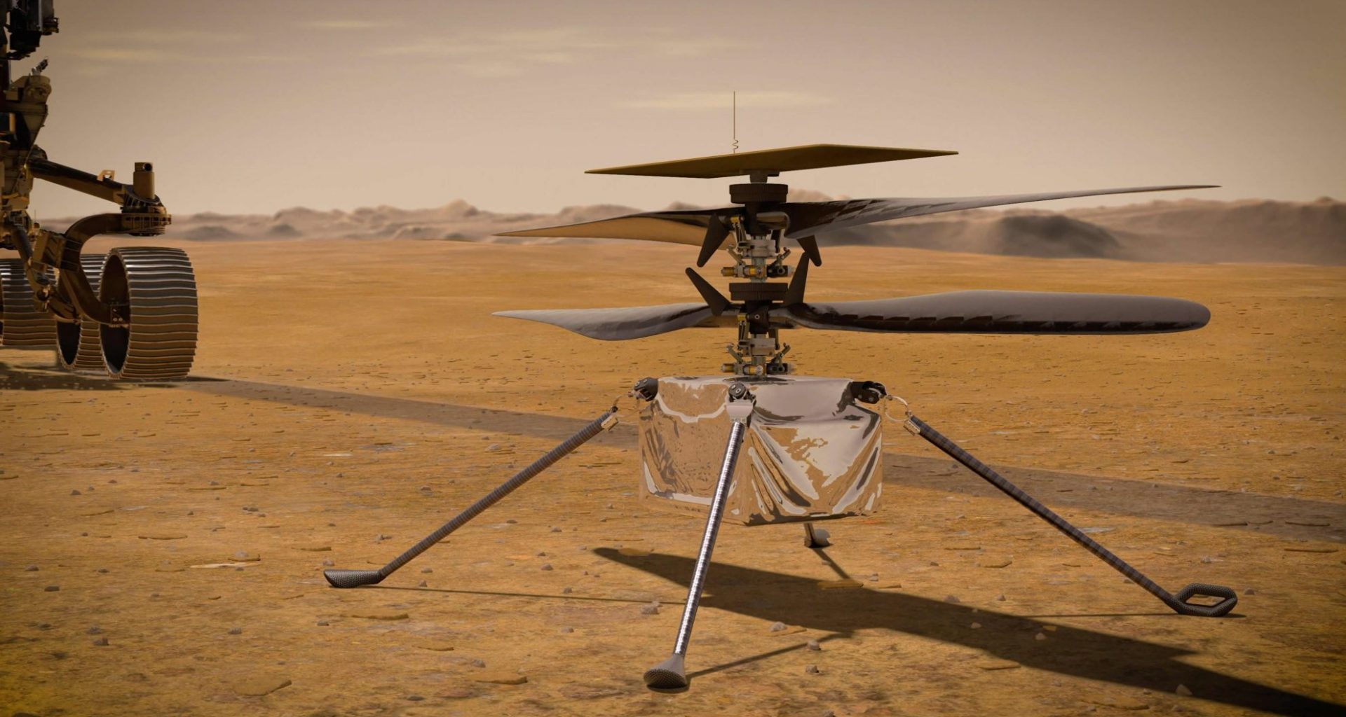 Este es el helicóptero que intentará volar en Marte