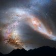 Halo de la galaxia Andrómeda ya está chocando con el de la Vía Láctea