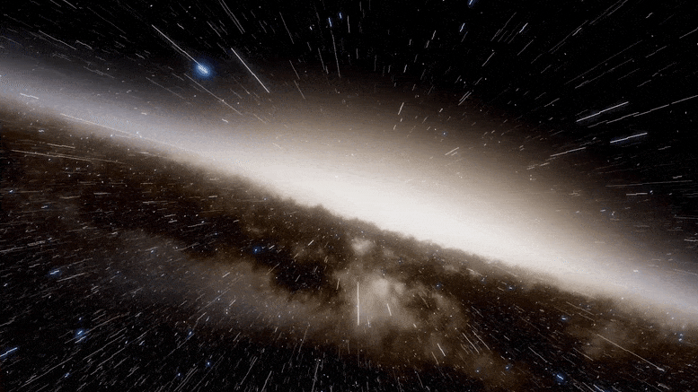 Detectan misterioso gas disparado "como balas" desde el centro de la galaxia