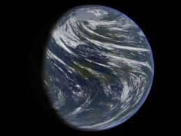 ¿Cómo se vería Venus si tuviera una cantidad de agua superficial similar a la Tierra?