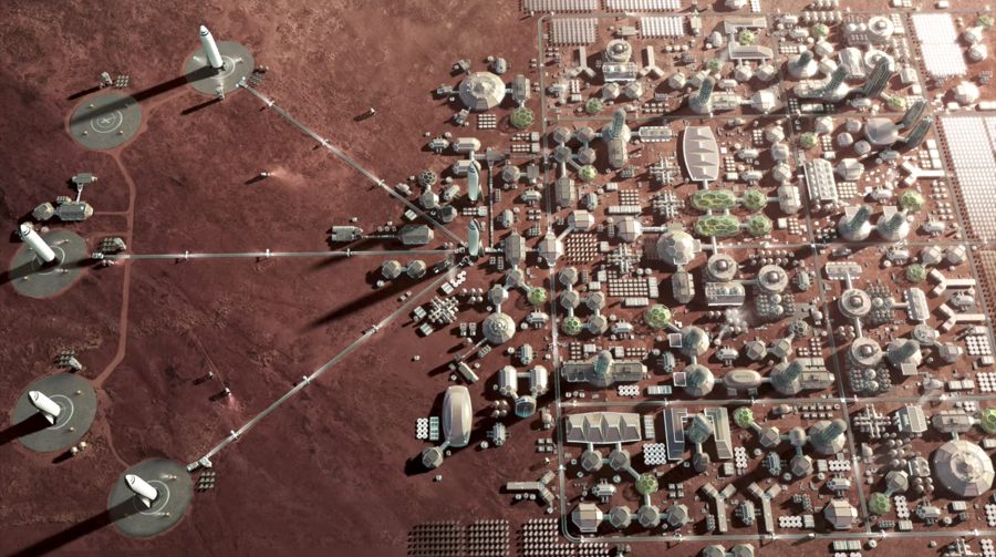 Elon Musk: la primera ciudad de Marte comenzará con cúpulas de vidrio