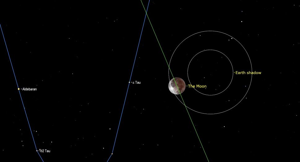 Este lunes: Luna llena y Eclipse Lunar serán visibles en el cielo 