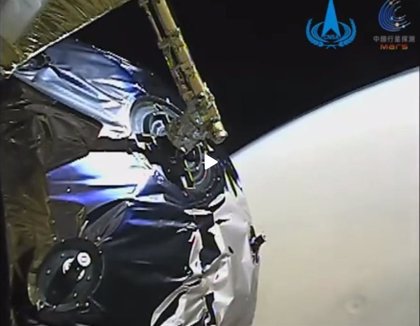 Sonda China Tianwen 1 alcanza la órbita de Marte y lanza imágenes sorprendentes