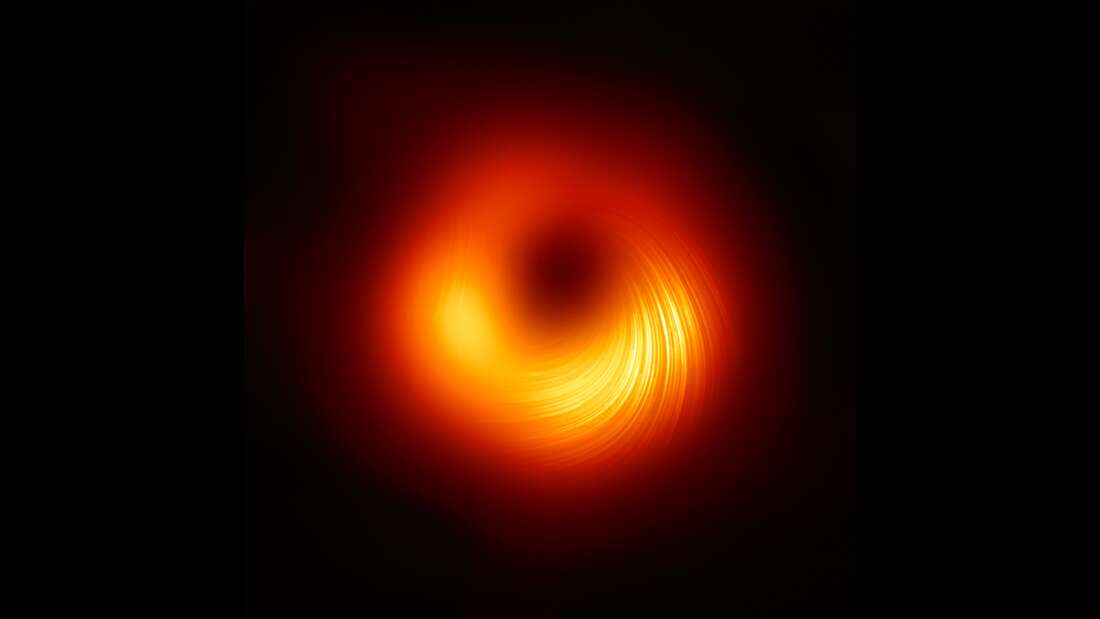 Astrónomos fotografían el campo magnético en el borde de un agujero negro por primera vez