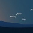 Mira a Mercurio junto a Júpiter en el cielo (¡Saturno y la Luna también!)