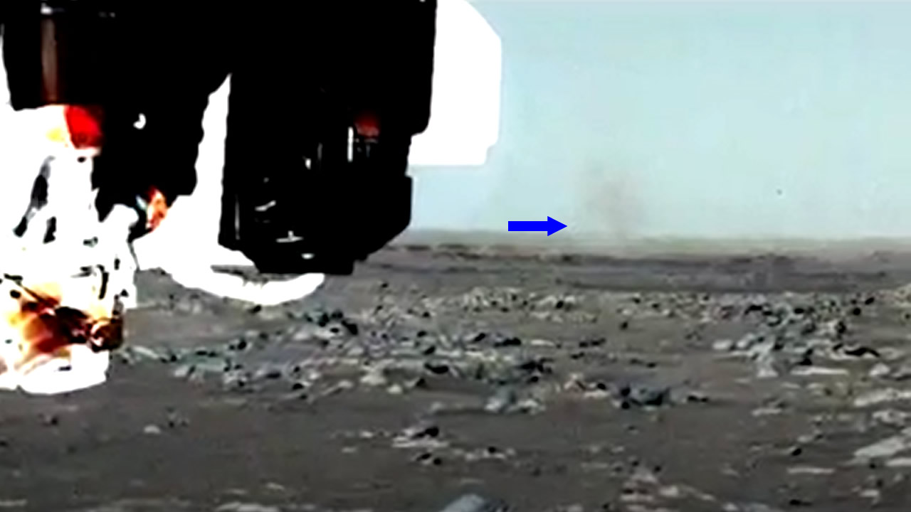 Rover Perseverance detecta su primer "demonio de polvo" en Marte
