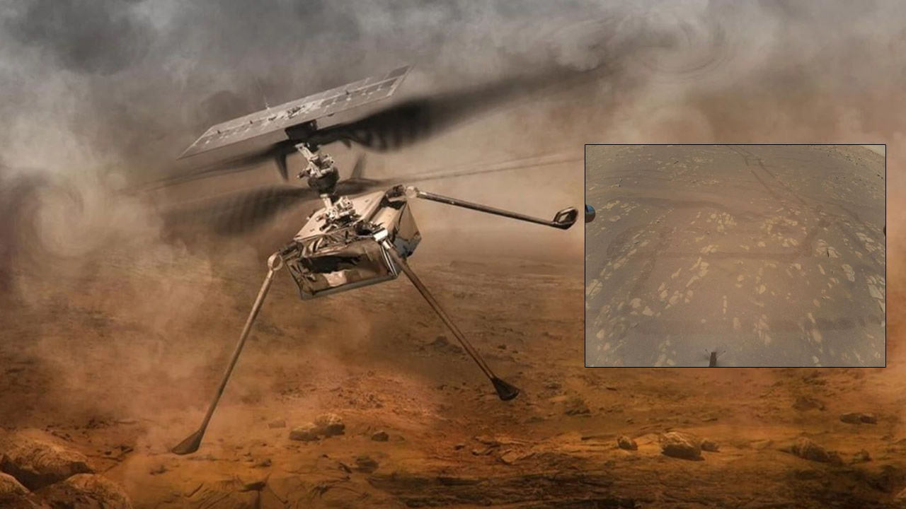 Ingenuity toma épica foto de las huellas de Perseverance en Marte, y se prepara para su tercer vuelo