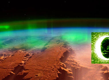 Llegan nuevas imágenes asombrosas de auroras en Marte