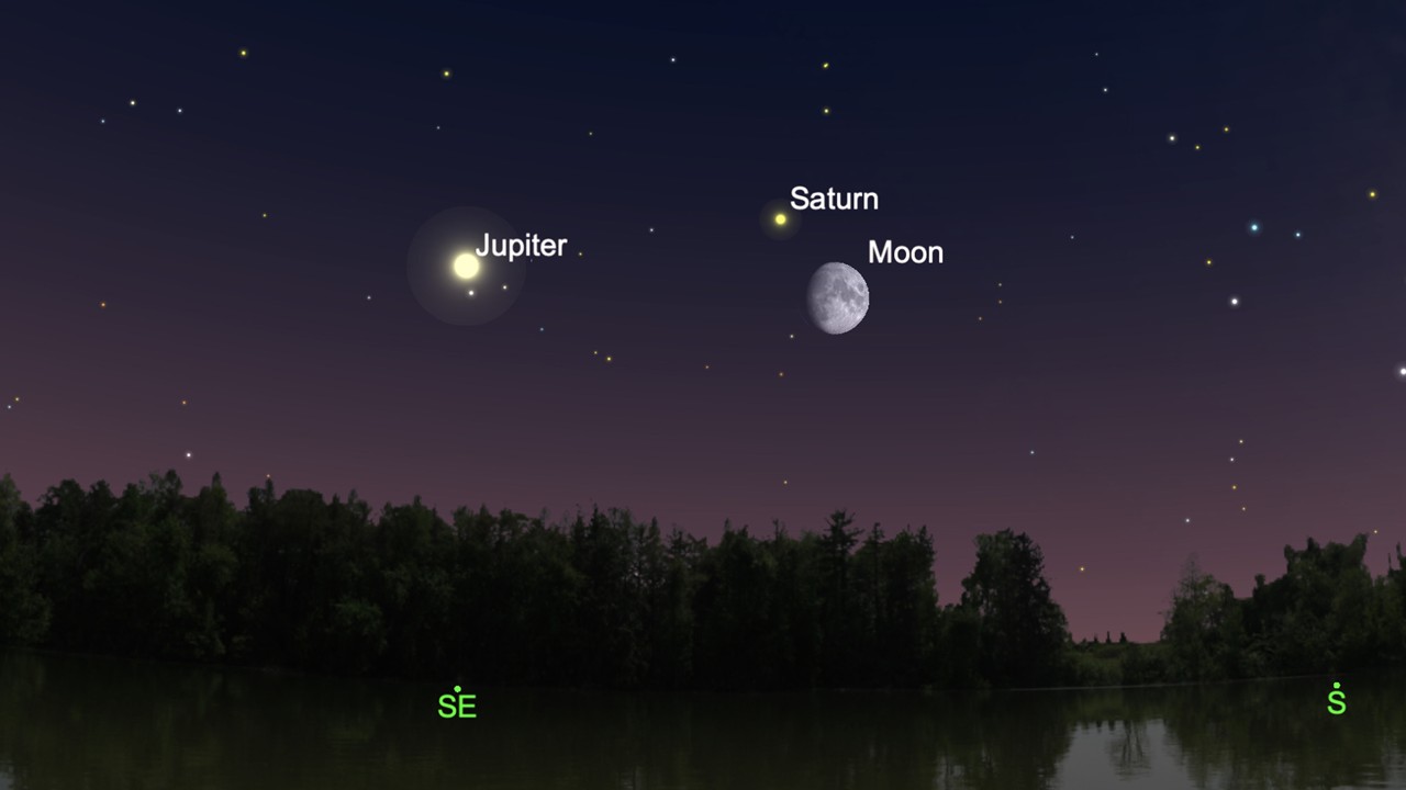 Esta noche podrás ver la Luna cerca de Saturno