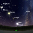 ¡Mira al cielo! La Luna estará "junto" al brillante Júpiter en el cielo nocturno