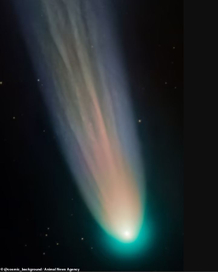 El cometa Leonard, visto en Arizona, EE. UU. luego de que el astrofotógrafo Andrew McCarthy esperara el momento perfecto cuando estaba en su punto más brillante