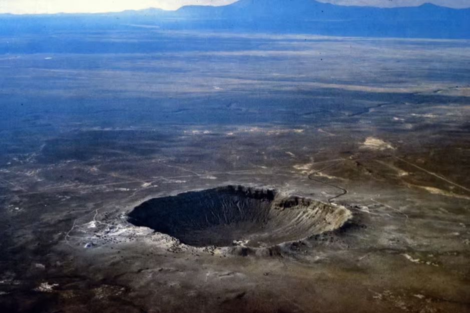 Fotografía aérea del cráter Barringer