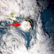 Satélite captura dramática erupción volcánica en el Pacífico que causó tsunamis