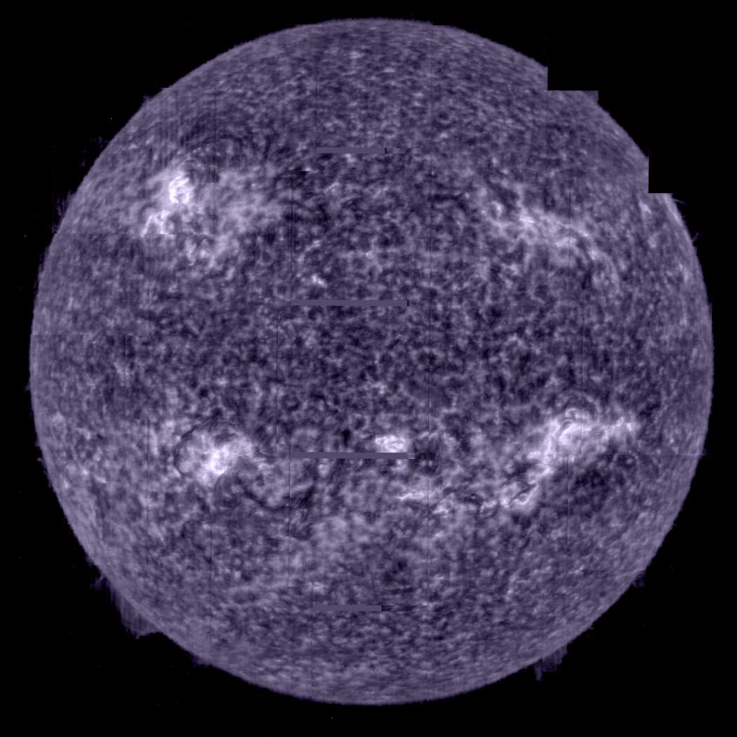 Mapa de temperaturas de las diferentes capas del Sol