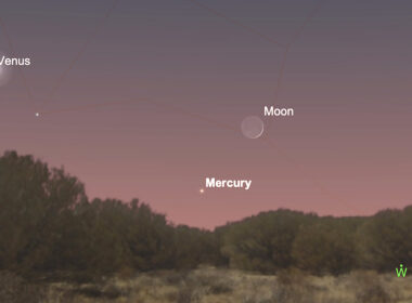 Mira la Luna brillar cerca de Mercurio antes del amanecer del lunes