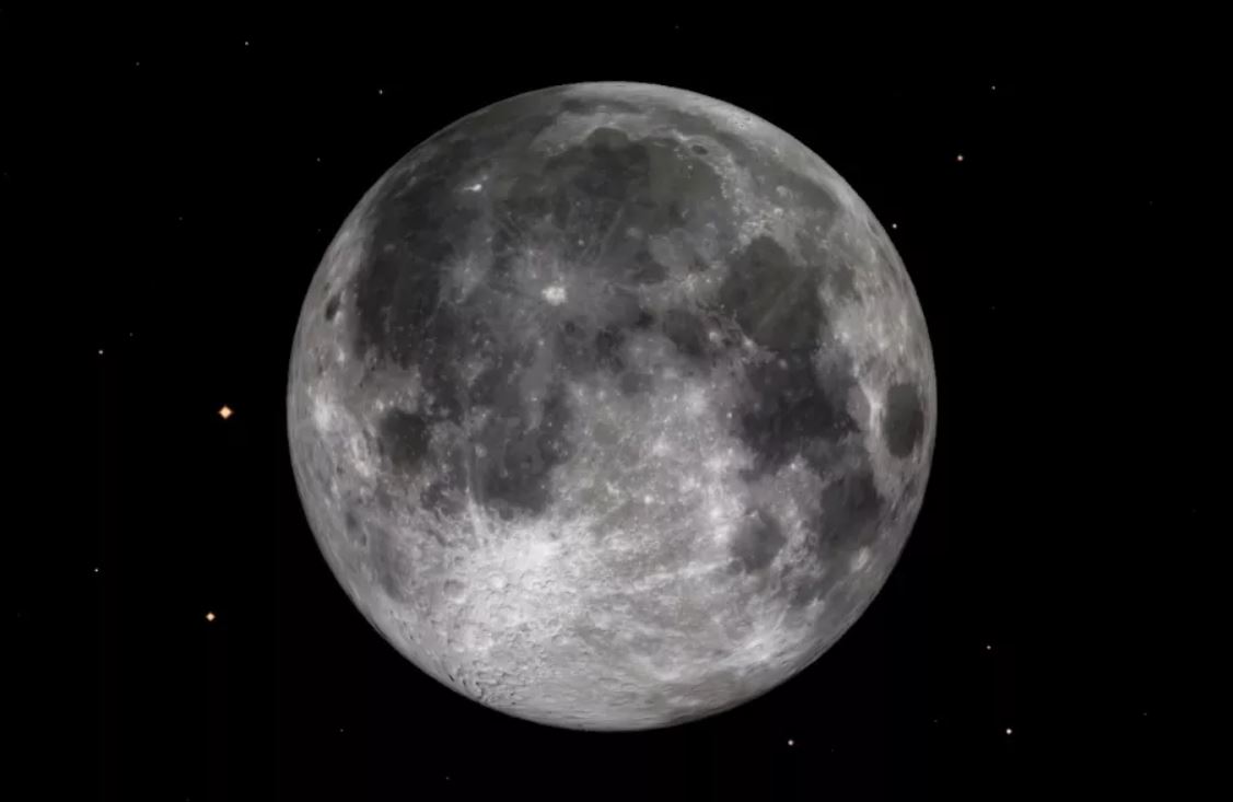 Ilustración de la Luna llena de Gusano del 7 de marzo