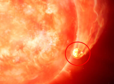 Por primera vez científicos observan una estrella gigante roja "devorando" un planeta
