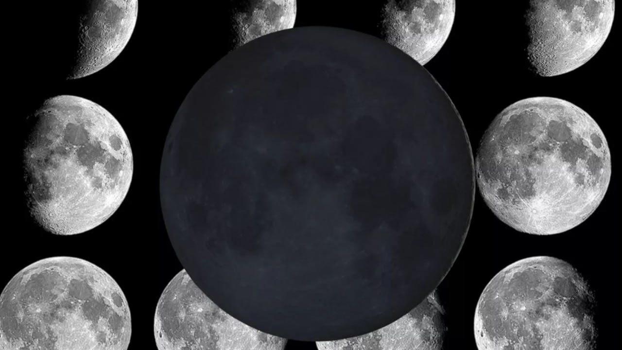 Rara luna nueva "negra" de mayo, esta noche en el cielo