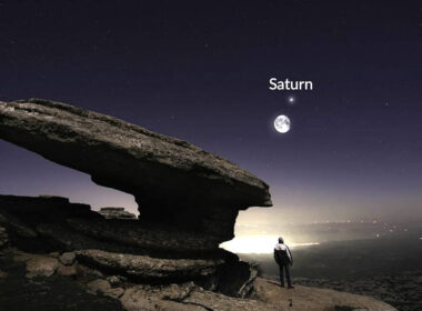 Mira la Luna junto a Saturno hoy a la última hora de la noche