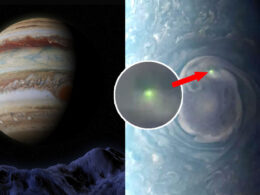 Extraña luz de color verde es detectada en la superficie de Júpiter