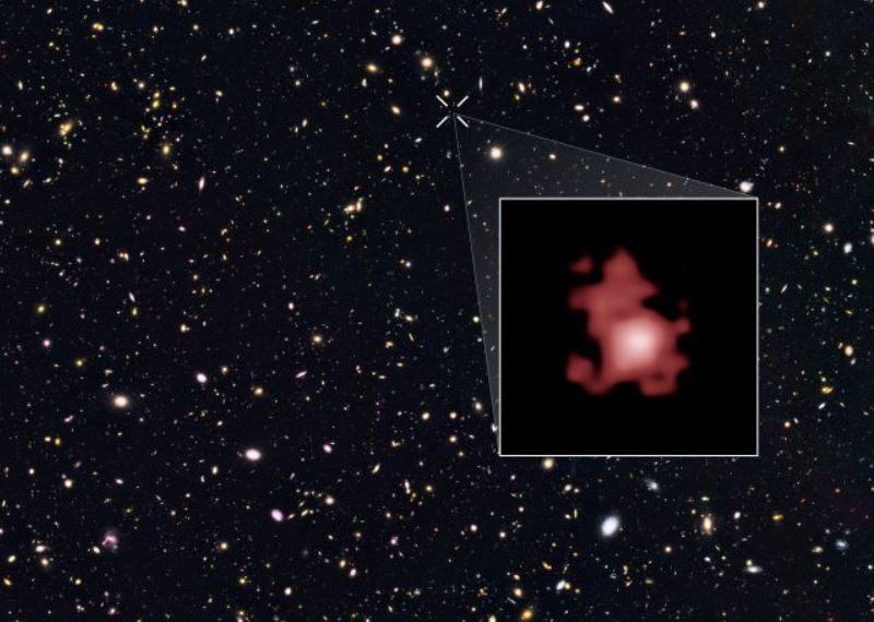 Donde Hubble detectó GN-z11 como parte de un estudio del cielo del norte. 