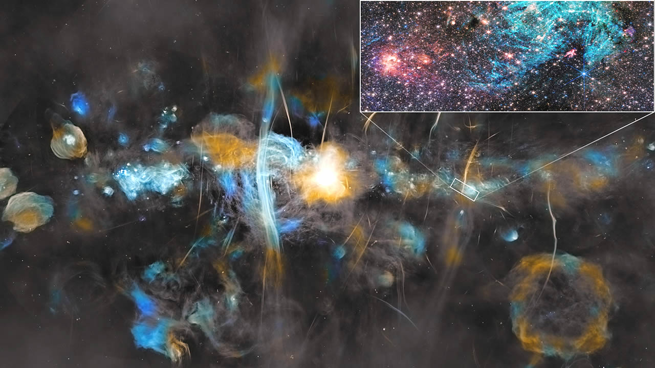 El Telescopio Espacial James Webb detectó algo muy extraño en el "corazón" de la Vía Láctea