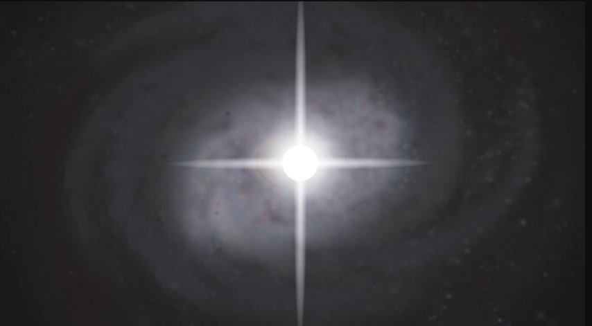 Durante casi un año, la explosión cósmica eclipsa a todas las estrellas de su galaxia.