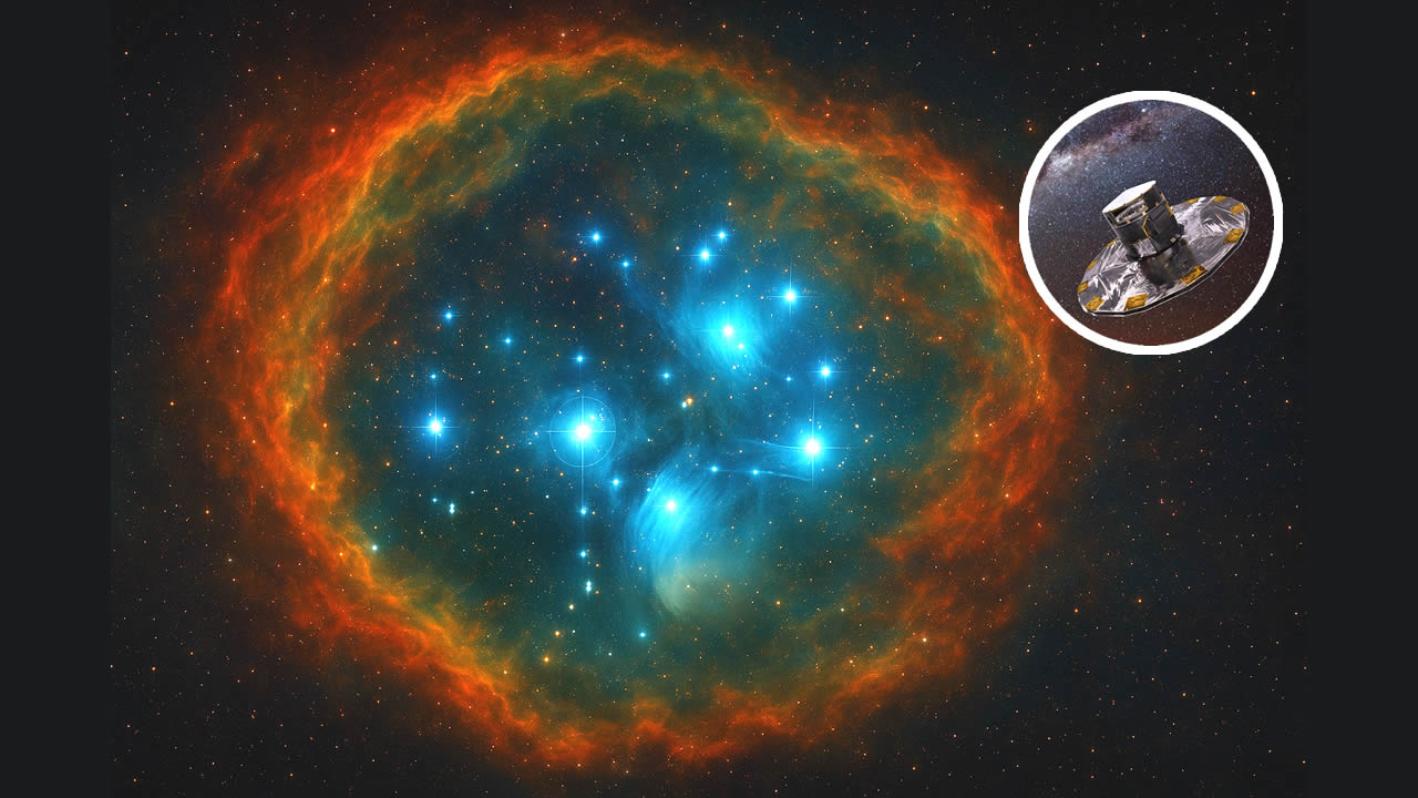 Astrónomos descubren una enorme estructura oculta alrededor del cúmulo estelar de las Pléyades